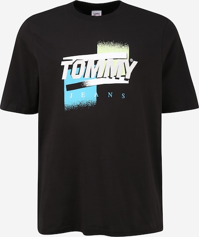 Tommy Jeans Plus T-Shirt en turquoise / jaune clair / noir / blanc, Vue avec produit