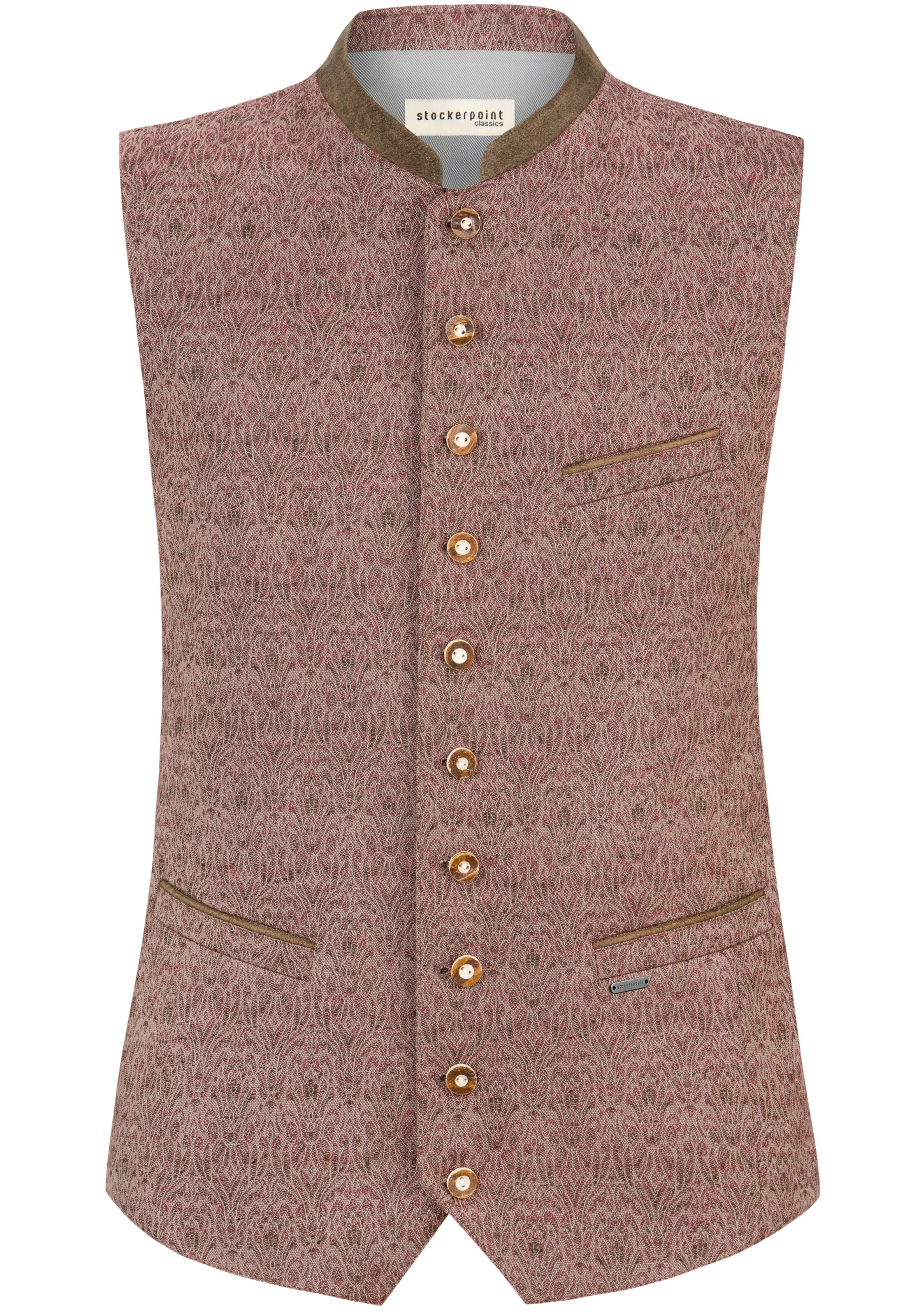 STOCKERPOINT Trachtenweste ' Roberto' in Rot: Vorderseite