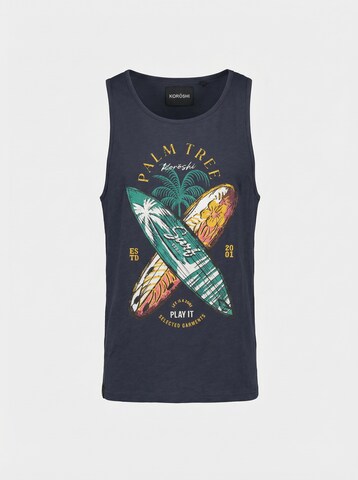 KOROSHI T-shirt i blå