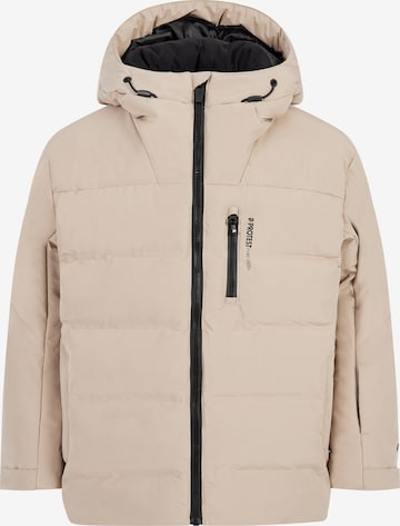 PROTEST Athletic Jacket 'PRTTumber JR' in Brown: front