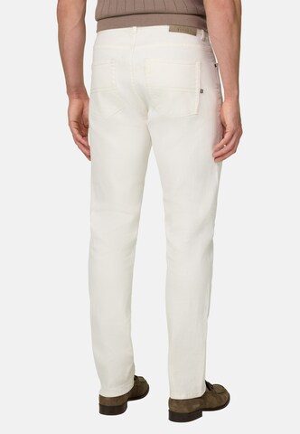 Coupe slim Jean Boggi Milano en blanc