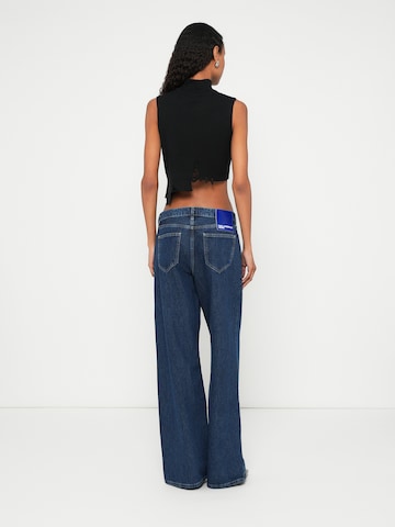 Wide Leg Jean KARL LAGERFELD JEANS en bleu