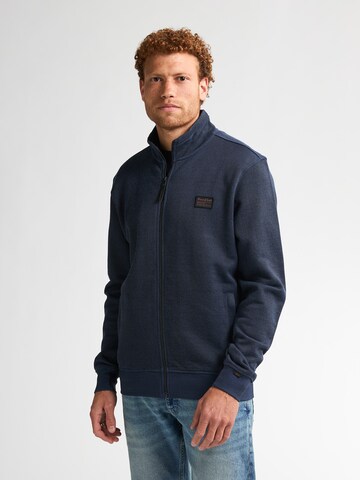 Petrol Industries Sweatjacke 'Spokane' in Blau: Vorderseite