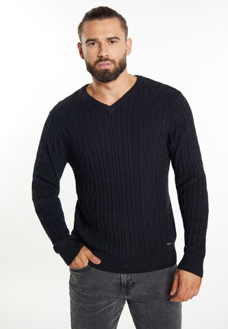 DreiMaster Vintage Sweater in Black: front