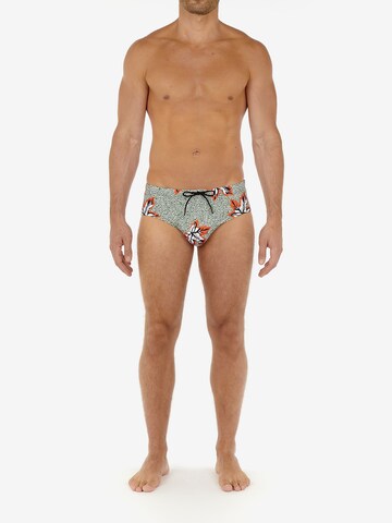 HOM Swim Trunks 'Sekou' in Grey: front