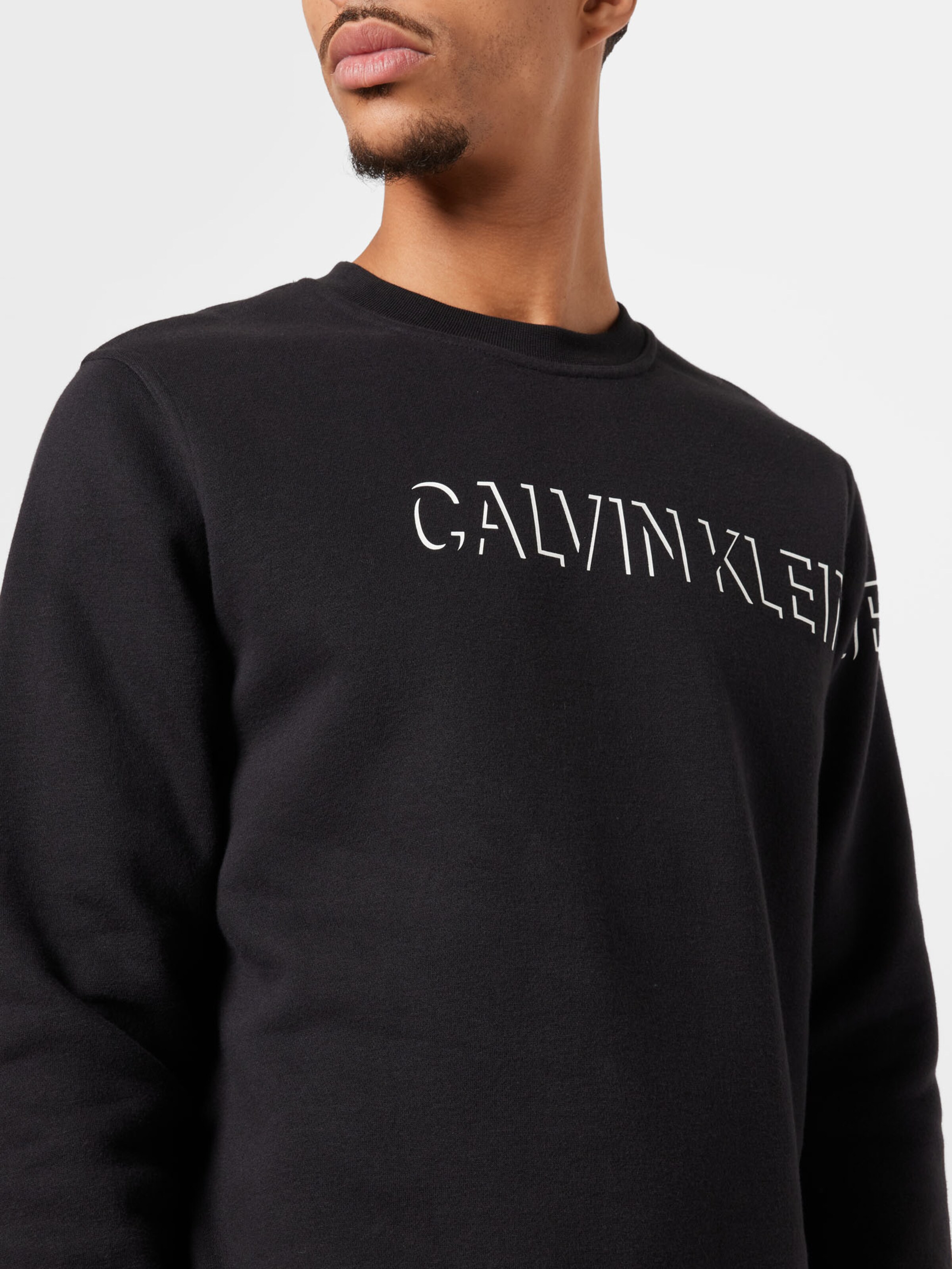 Männer Sweat Calvin Klein Jeans Sweatshirt in Schwarz - LY87085 Männer Sweat Calvin Klein Jeans Sweatshirt in Schwarz - LY87085