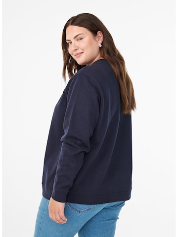 Zizzi Sweatshirt 'Vigga' in Blue