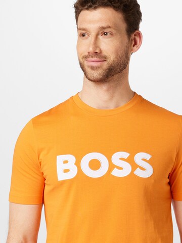 BOSS T-Shirt 'Tiburt' in Orange