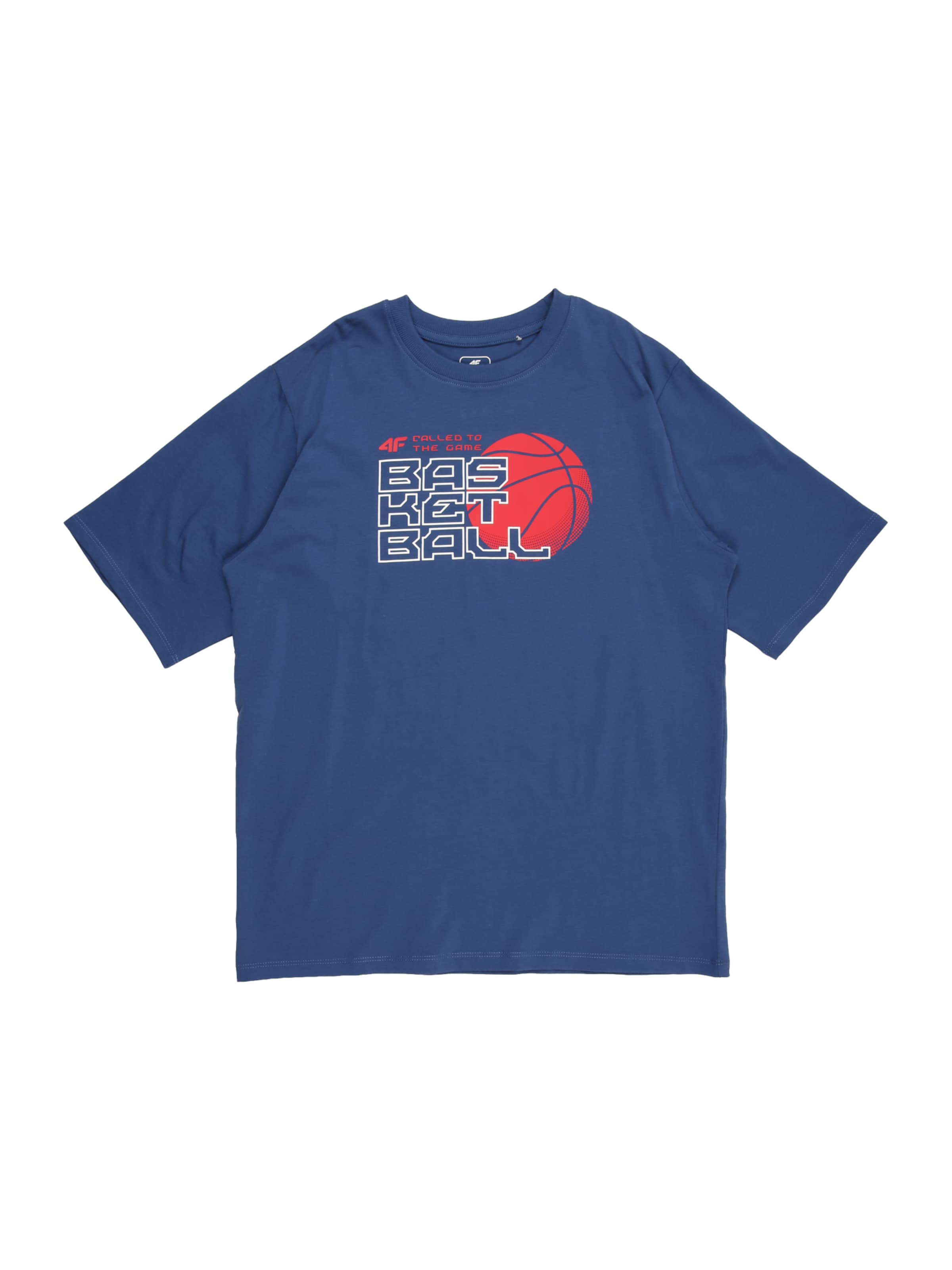 4F JuniorTehnička sportska majica - plava boja: prednji dio