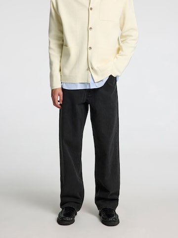 Loosefit Jean 'SLH220 BEN KORI' SELECTED en noir : devant