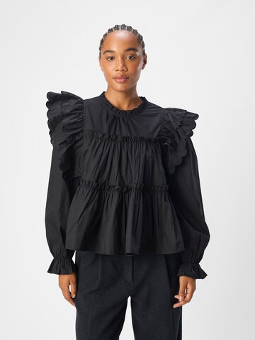 OBJECT Bluse 'Hope' in Schwarz: Vorderseite