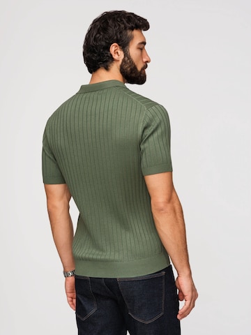 Ombre Poloshirt in Grün