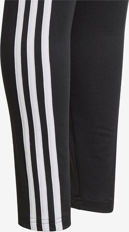 ADIDAS SPORTSWEAR - Skinny Calças de desporto 'Designed 2 Move 3-Stripes' em preto