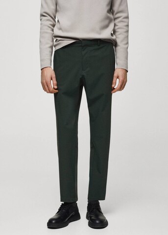 MANGO MAN Slim fit Pants 'Bologna' in Green: front
