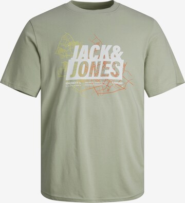 JACK & JONES Shirt 'MAP SUMMER' in Grey