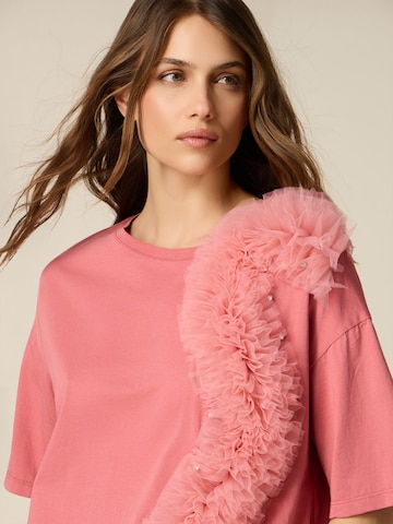 Maglietta di oltre in rosa