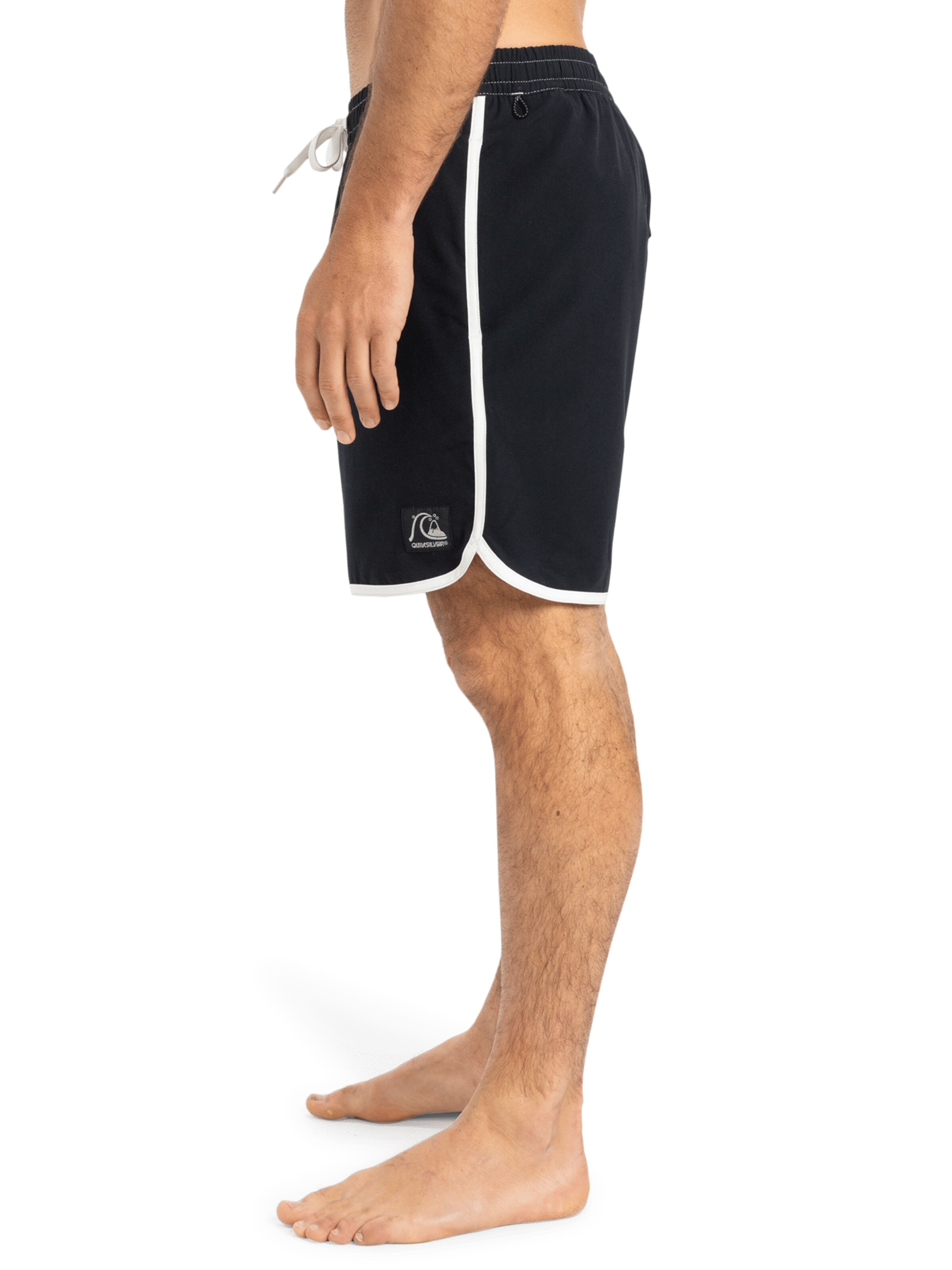 QUIKSILVER Badeshorts 'Original Scallop 17' in Schwarz