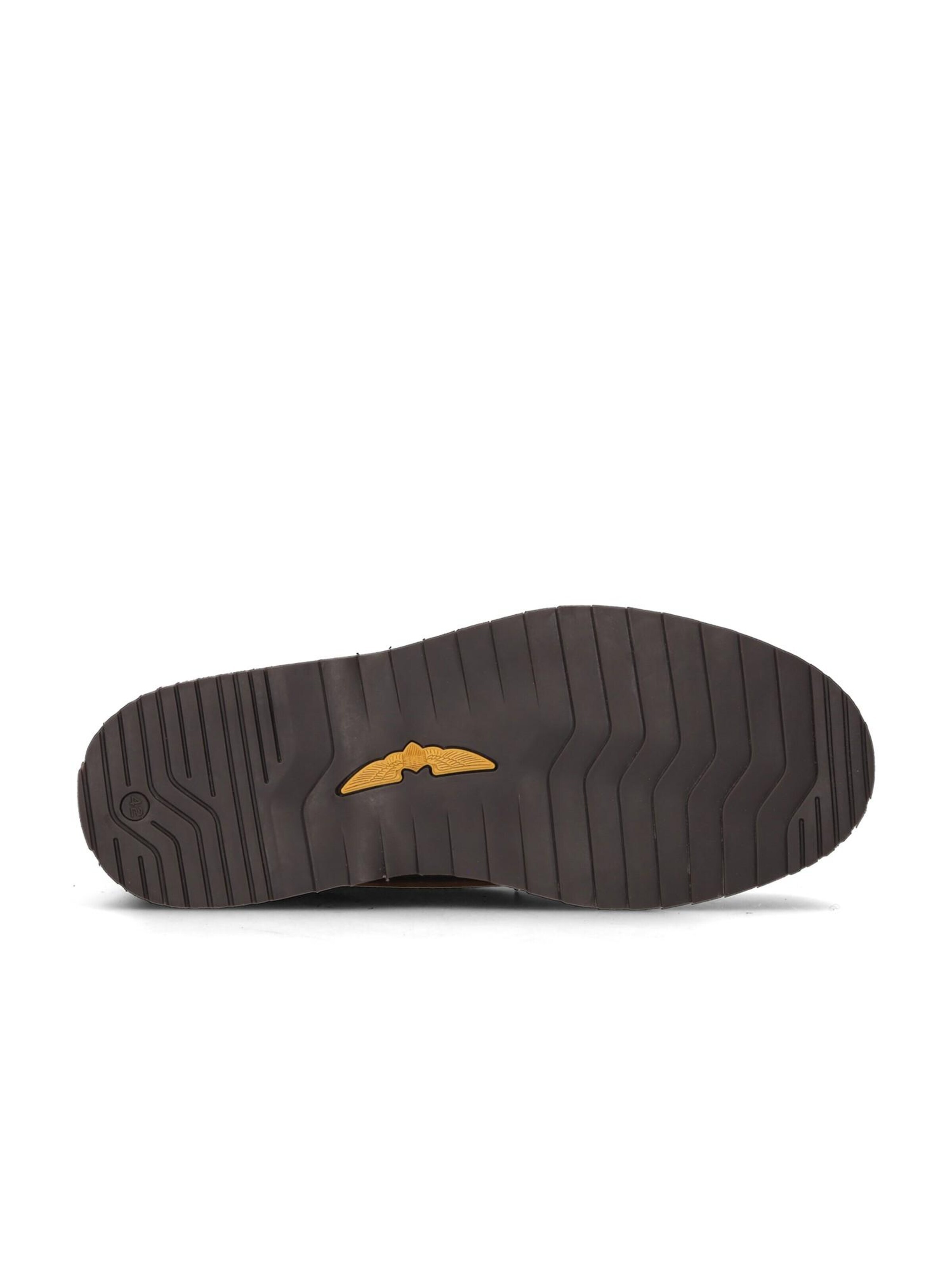 PME Legend Boots 'Wingmark boot in suede and canvas' in Bruin