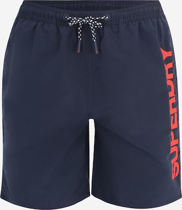 Superdry Zwemshorts in Blauw: voorkant