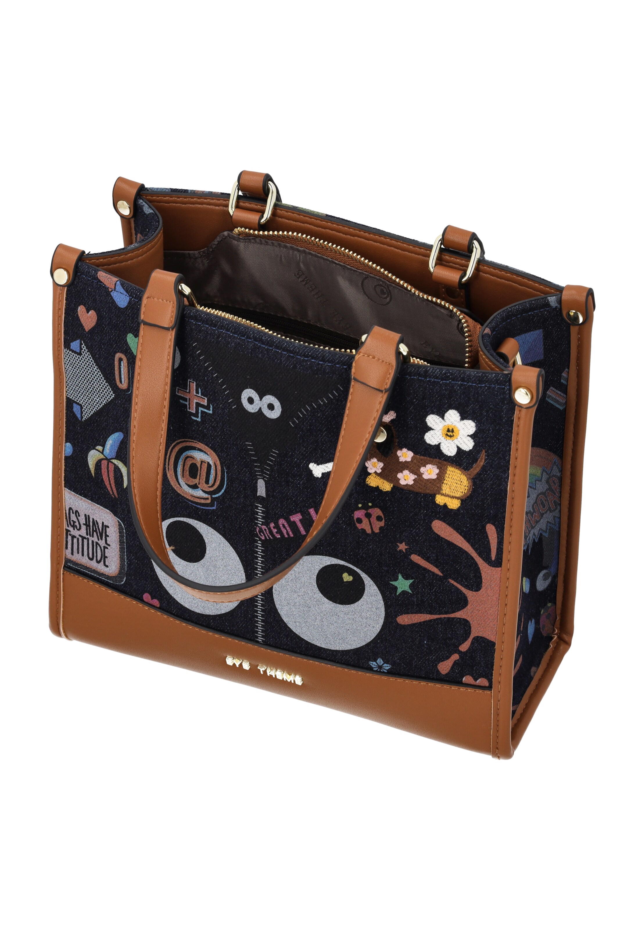 myMo Pop - Bolso de mano 'Eye Theme' en negro