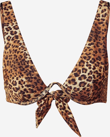 ruda Hunkemöller Mažinanti Bikinio viršutinė dalis 'Leopard': priekis