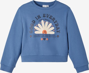 NAME IT Sweatshirt 'Tiffa' i blå: framsida