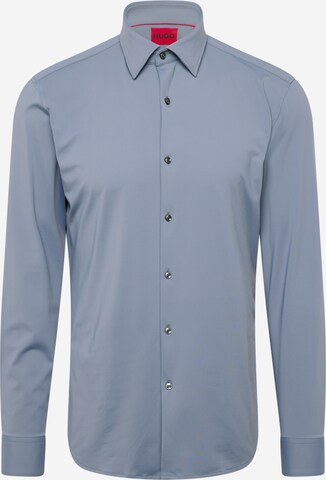 HUGO Button Up Shirt 'Kenno' in Blue: front