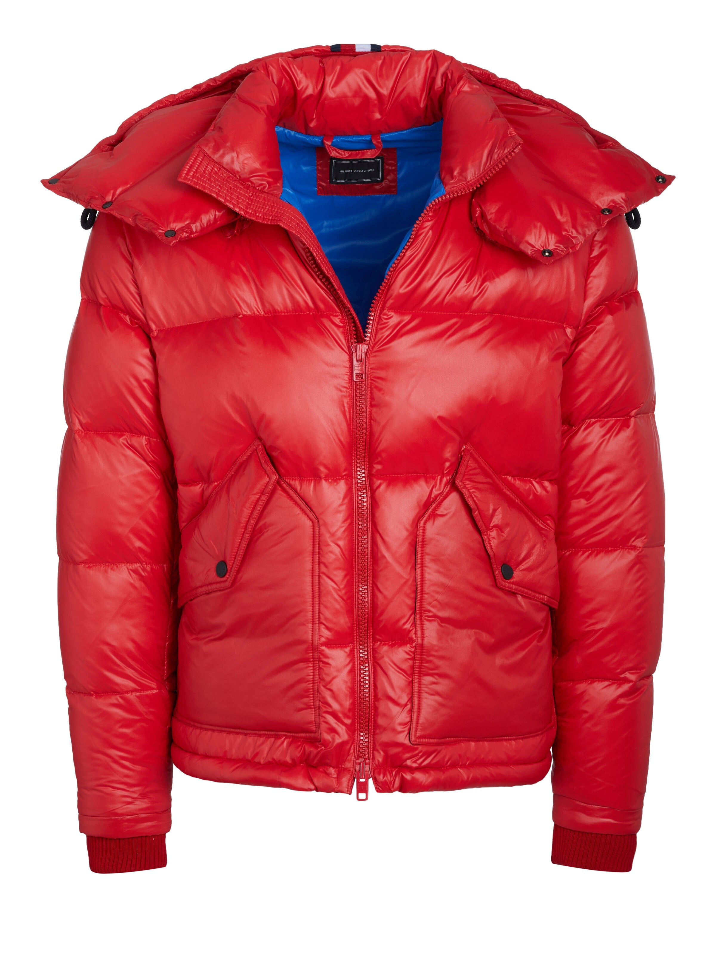 TOMMY HILFIGER - Chaqueta de invierno 'Tommy Hilfiger Jacke mit abnehmbarer Kapuze' en rojo