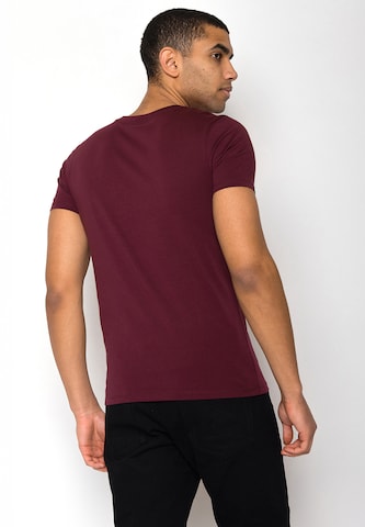GREENBOMB Shirt 'Nature Clouds Ride' in Rood