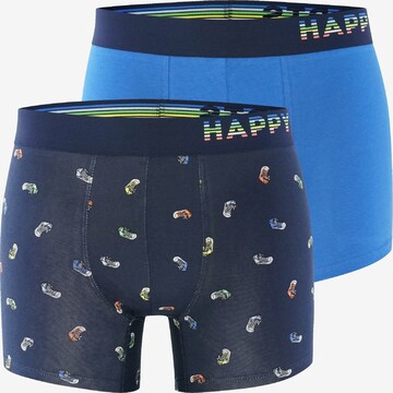 Happy Shorts Boxershorts ' 2-Pack ' in Blauw: voorkant