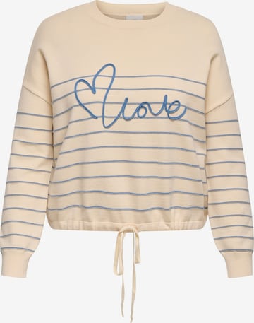 ONLY Carmakoma Tröja 'CARSIGNE' i beige: framsida