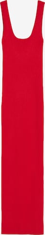 BershkaPletena haljina - crvena boja: prednji dio