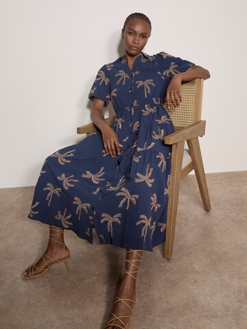 Robe ' ' Apricot en bleu