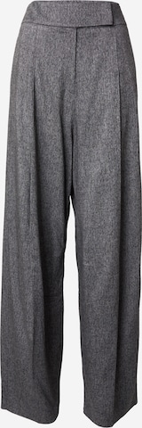 Wide leg Pantaloni cutați 'Telda' de la BOSS pe gri: față