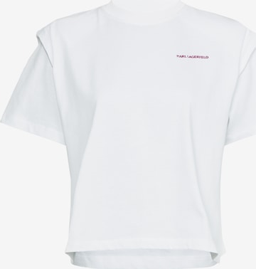 Karl Lagerfeld - Camiseta en blanco: frente