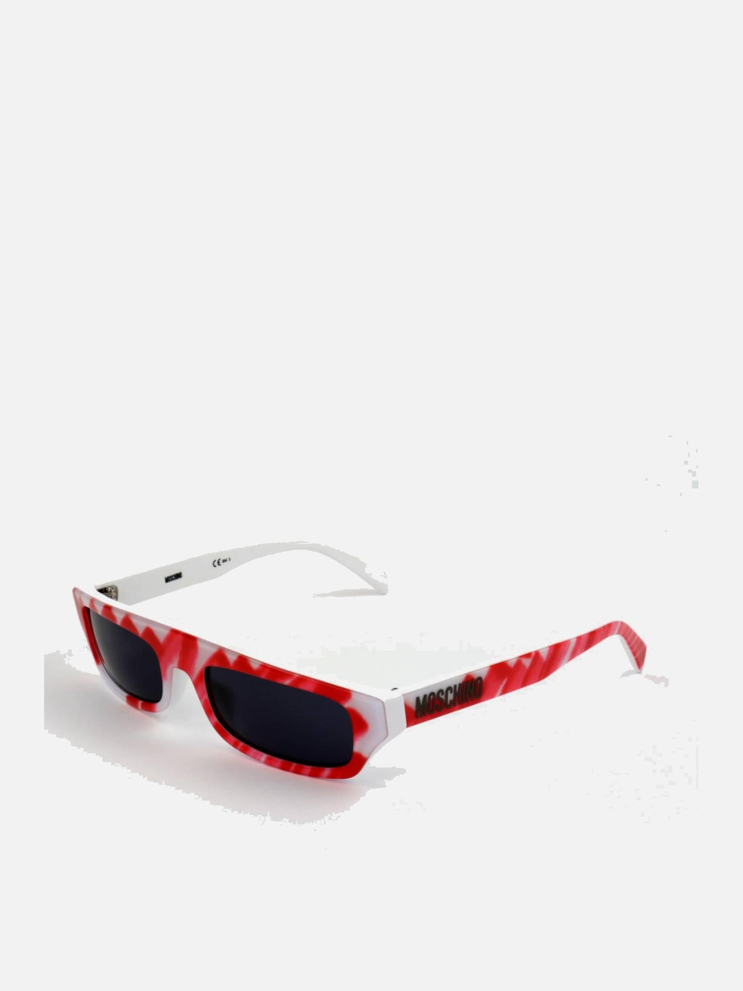 MOSCHINO Zonnebril 'Moschino MOS047/S Silv blk s 53/19/135 Women Sunglasses' in Gemengde kleuren: voorkant