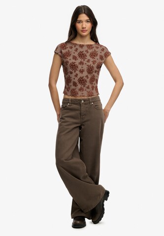 T-shirt Superdry & Co en marron