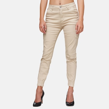 Elara Cargobroek in Beige: voorkant