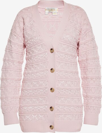 Gaya Knit Cardigan in Pink: front