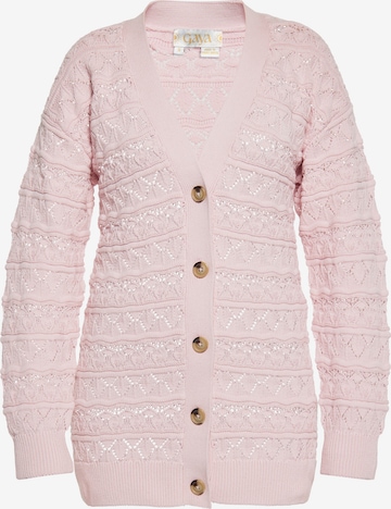 Gaya Strickjacke in Pink: Vorderseite
