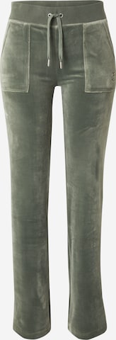 Juicy Couture Regular Broek 'DEL RAY' in Groen: voorkant