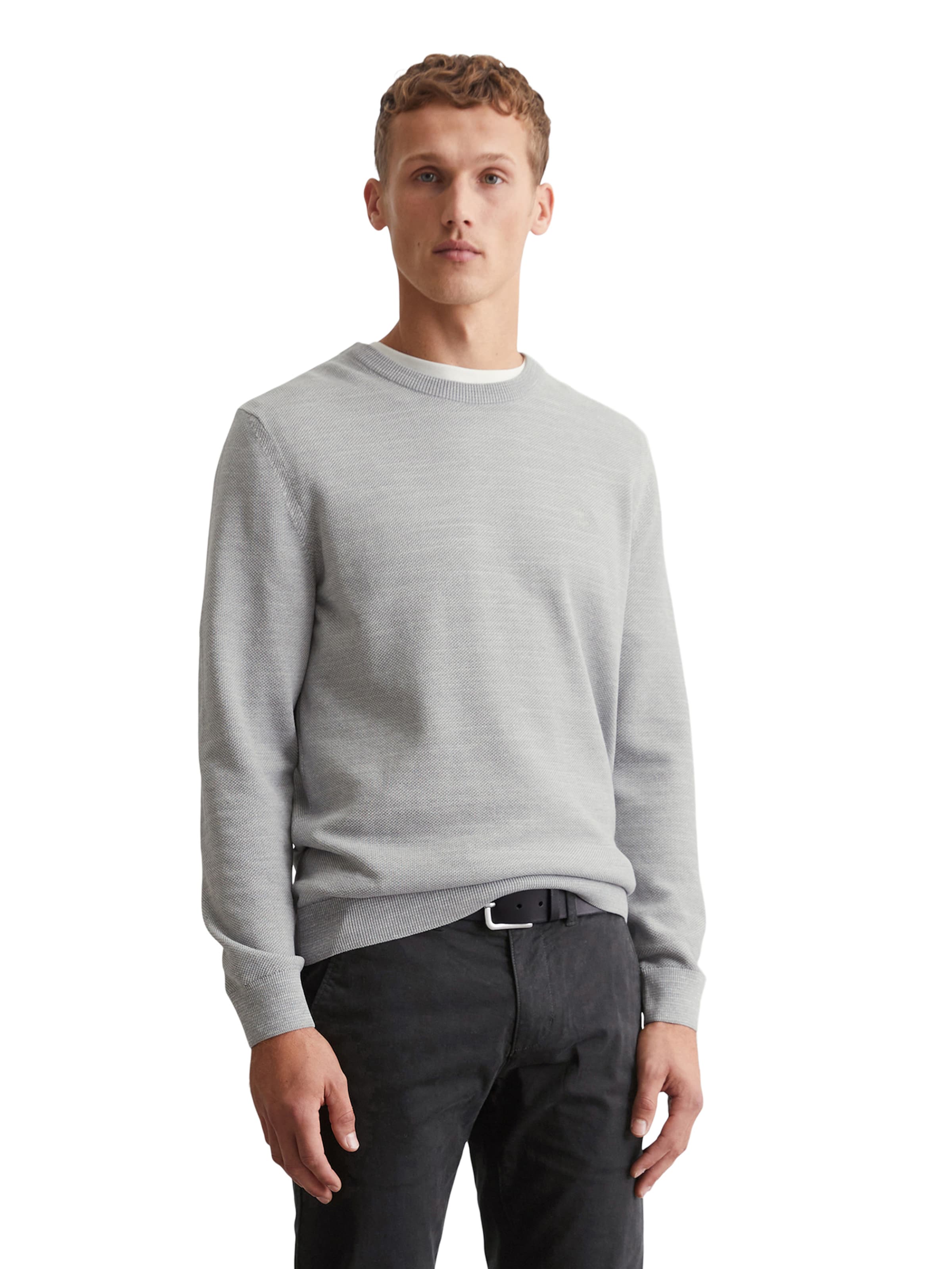 Marc O'Polo Sweater in Grey: front