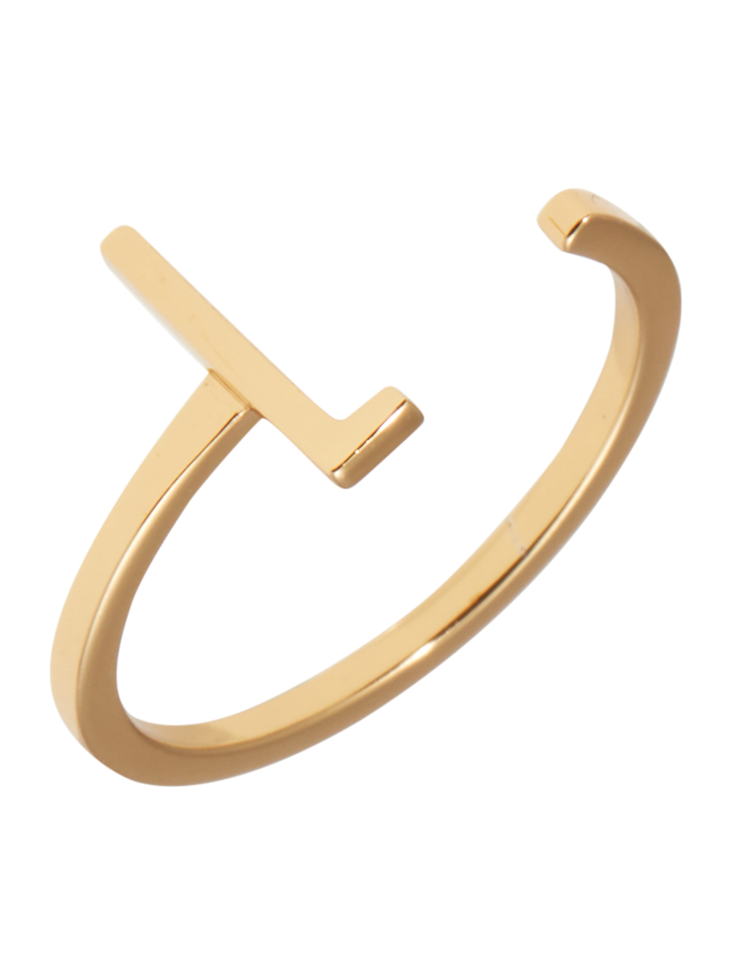 zelts Design Letters Gredzens: no priekšpuses