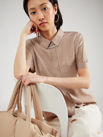 VERO MODA Bluse 'KATRINE' in Beige