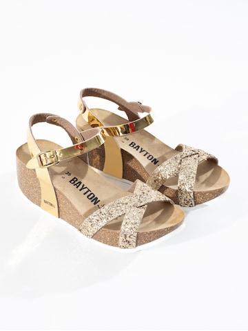 Bayton Sandalen met riem 'Venus' in Goud