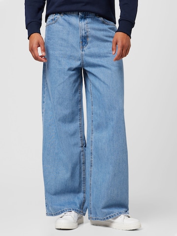 Urban Classics Loosefit Jeans '90's' in Blauw: voorkant