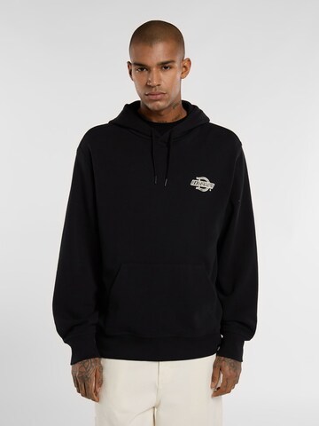 DICKIES Sweatshirt 'WOOD' in Zwart: voorkant