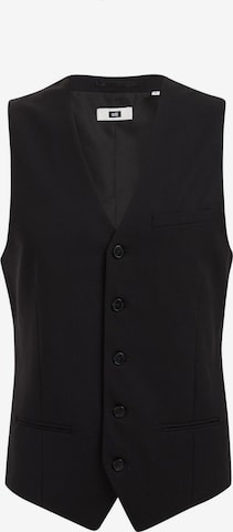 Coupe slim Gilet de costume WE Fashion en noir : devant