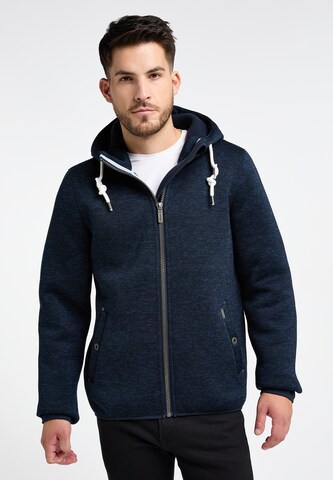 ICEBOUND Fleece jas in Blauw: voorkant