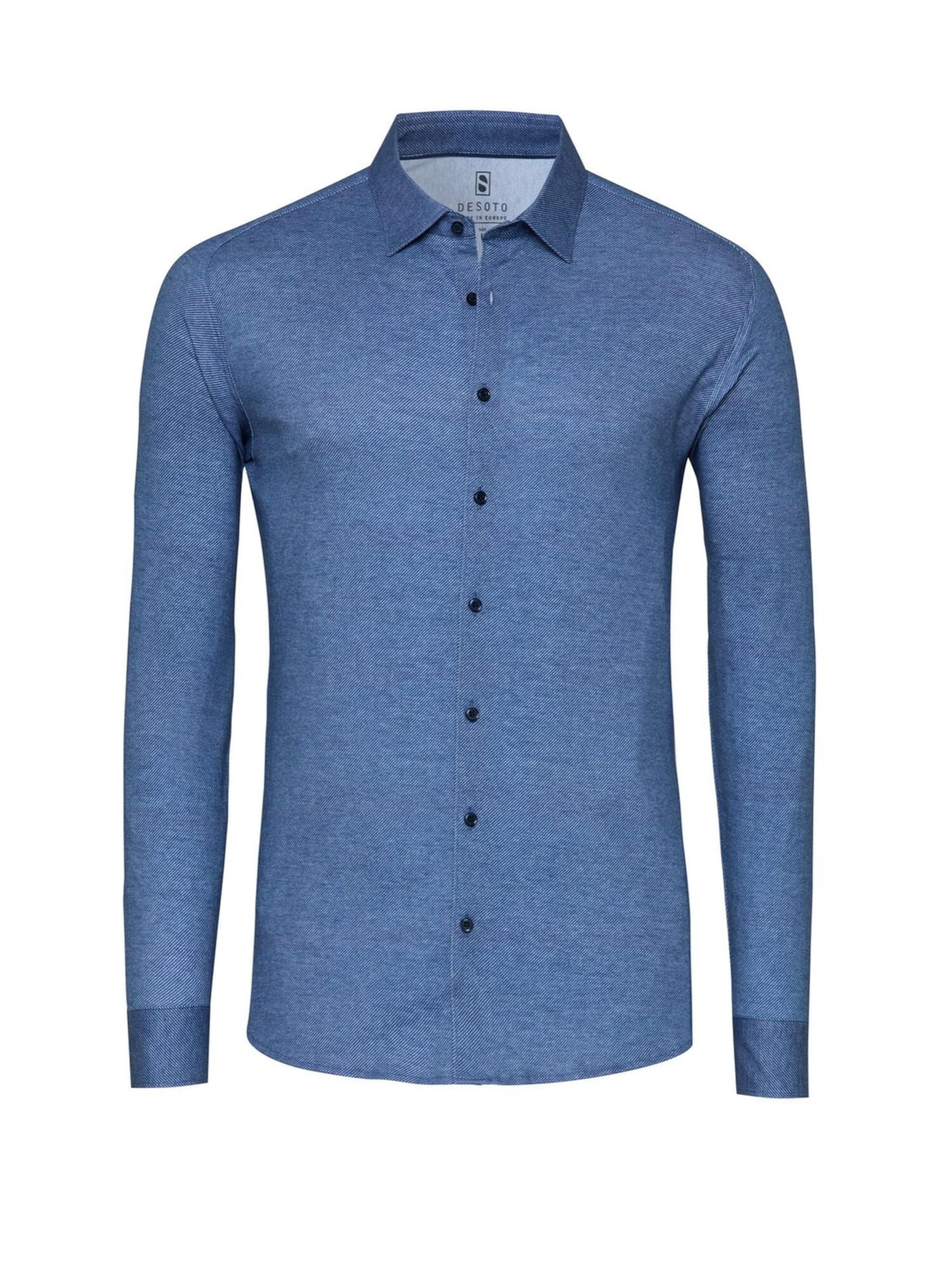 DESOTO Slim Fit Hemd in Blau: Vorderseite